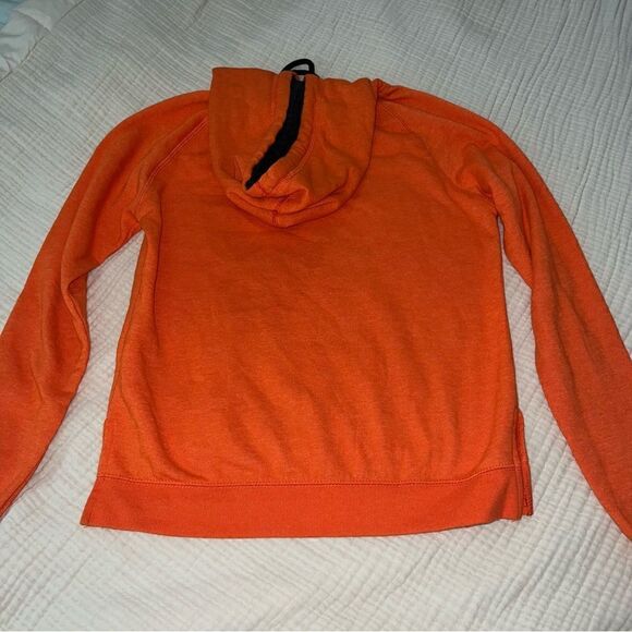 Mercer Bears Orange and Black Sweatshirt with hoodie and kangaroo pocket SZ Sm - Picture 3 of 10